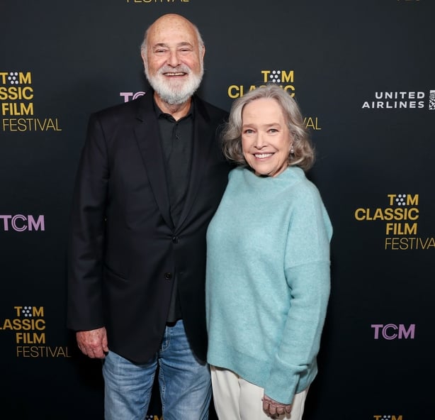 Rob Reiner and Kathy Bates attend the screening of "Misery" during the 2025 TCM Classic Film Festival