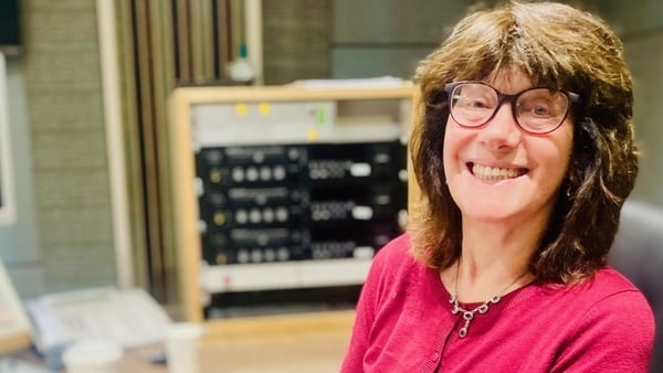 writer Victoria White, in RTÉ Radio studio for Sunday Miscellany, 2025