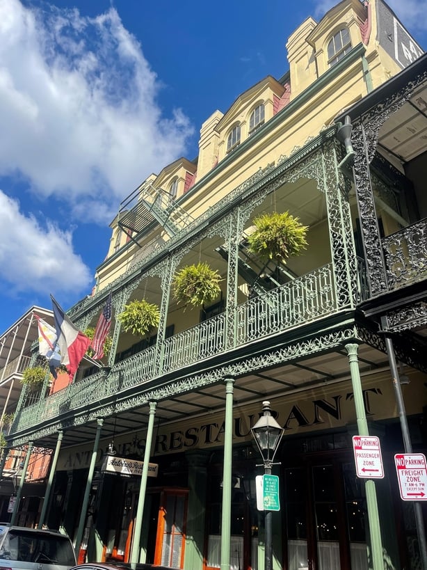 Antoine's Restaurant in New Orleans.