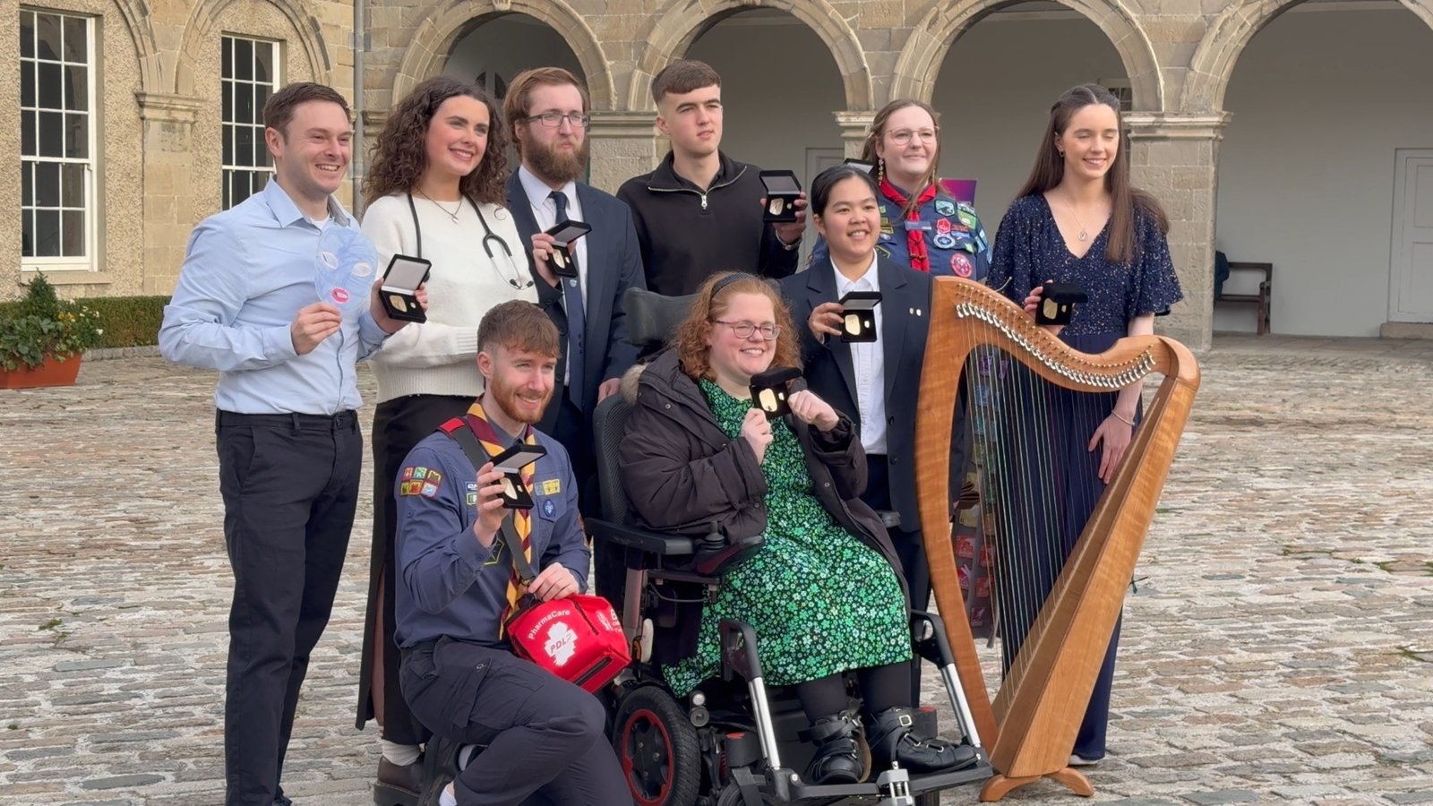 President Connolly awards Gaisce Gold to 50 young people