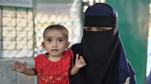 Baby Ahshiya Begum and mother Sajida