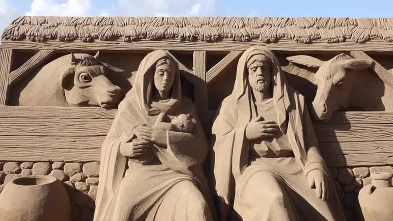 This year marks the 20th anniversary edition of the Sand Nativity Scene