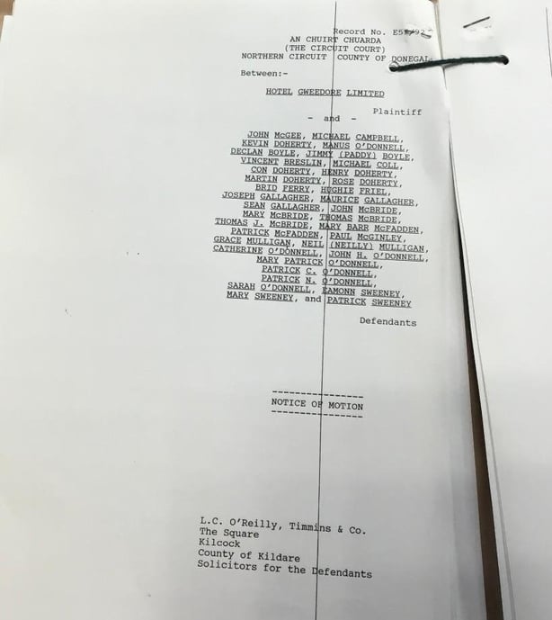 Óstán Ghaoth Dobhair- Hotel Gweedore-Document- Archive- Cartlann