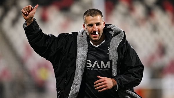 11 October 2025; Stuart McCloskey of Ulster after the United Rugby Championship match between Ulster and Vodacom Bulls at Affidea Stadium in Belfast. Photo by Ramsey Cardy/Sportsfile