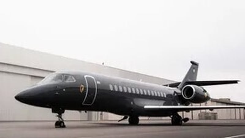 The Dassult Falcon 6x has the capacity to carry 14 passengers and has a range of 10,200 kilometres. Pic: Department of Defence