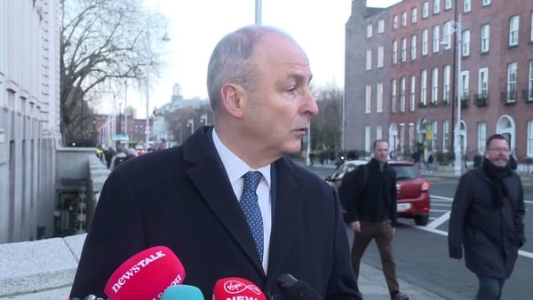 Taoiseach's tense exchange with reporters before Cabinet