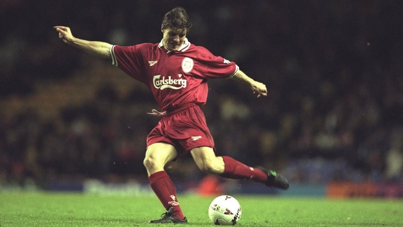 Stig Inge Bjornebye in action for Liverpool in 1996. The full-back made 184 appearances over an eight-year period at the club
