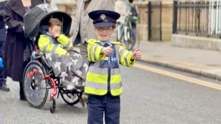 Little Blue Heroes from Co Mayo visit Leinster House
