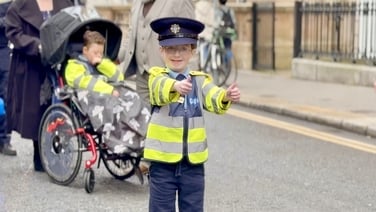 Little Blue Heroes from Co Mayo visit Leinster House