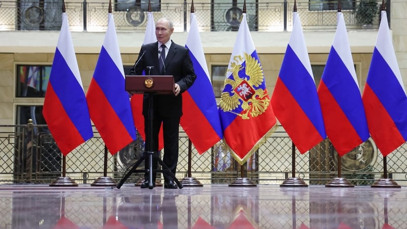 Vladimir Putin said European politicians sought to profit from Russia's collapse