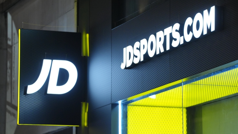 The JD Sports logo seen outside one of the companies stores