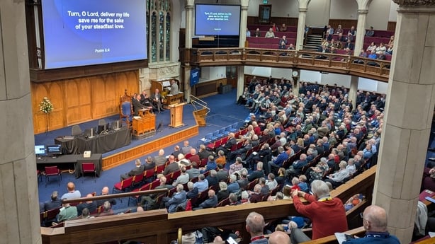 PCI Moderator Rt Rev Dr Richard Murray 2 addressing the Special General Assembly