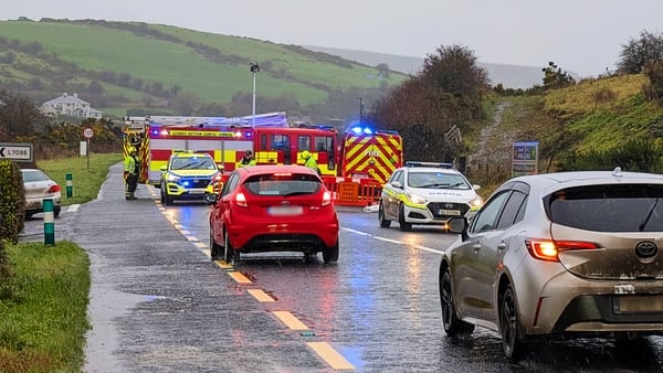 The scene of the collision on the N21 in Limerick