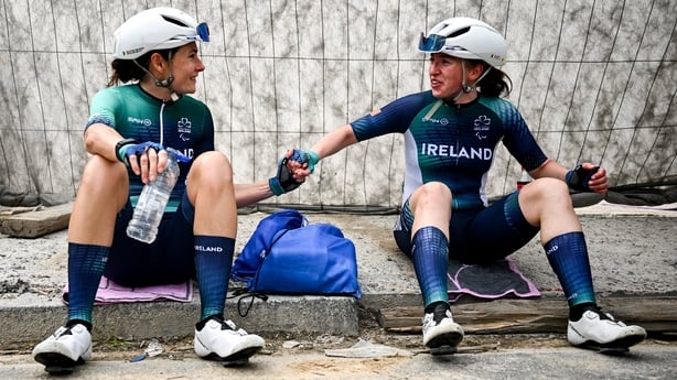 Katie-George Dunlevy, left, and pilot Linda Kelly