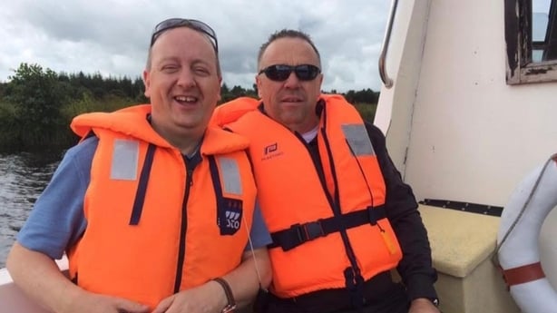 Pat Doyle and Alan Bollard on a boating outing