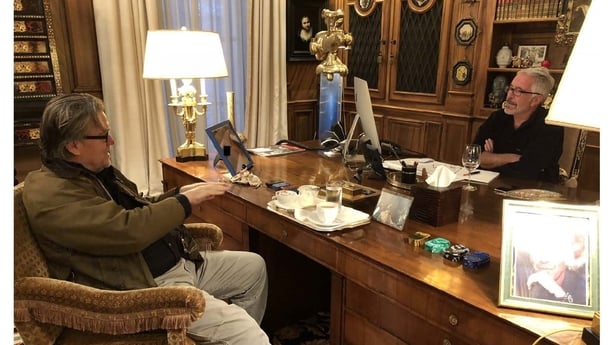 Steve Bannon pictured in photos released by House Democrats