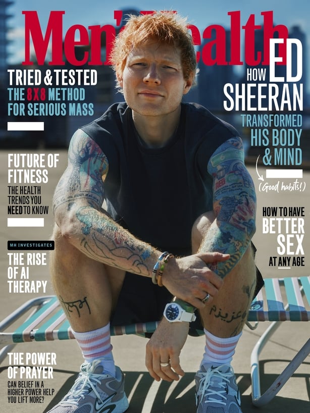 Ed Sheeran on the cover of Men's Health UK magazine