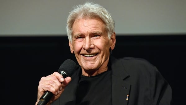 Harrison Ford speaking onstage