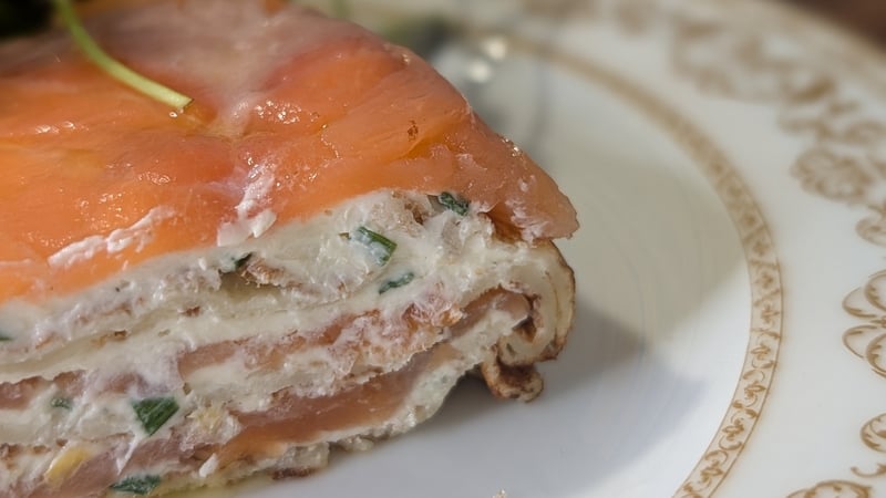 Kevin Dundon's smoked salmon gateau