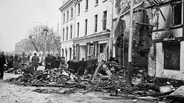 Scene of bombing of Kay's Tavern on Crowe Street in Dundalk 19 December 1975
