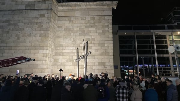 A vigil held for the victims of the Dundalk bombing
