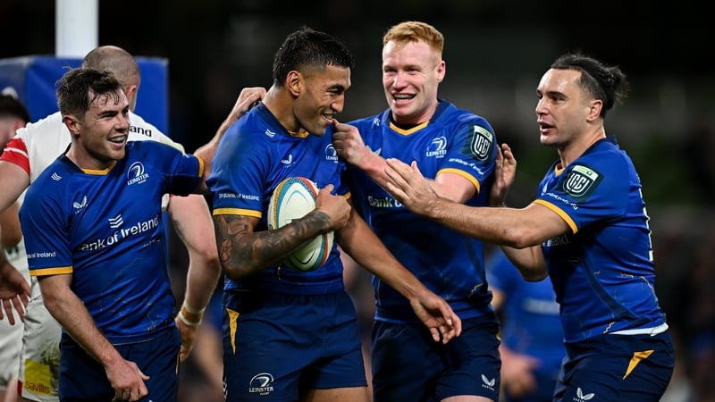 Rieko Ioane scored his first Leinster try