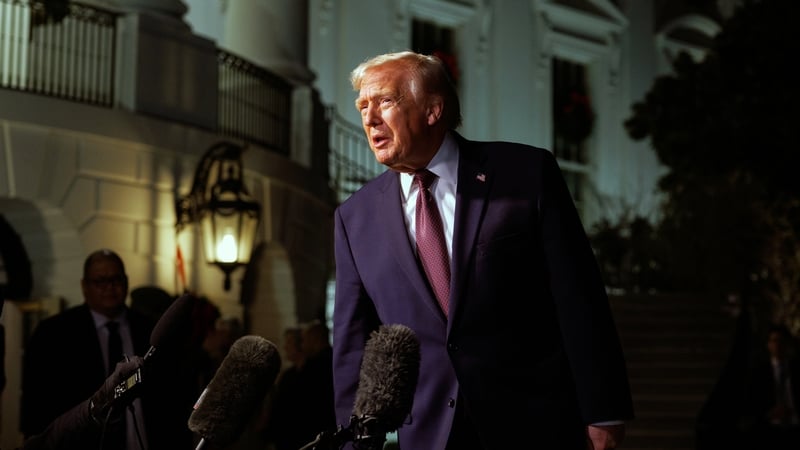 US President Donald Trump referenced the attacks in Syria in a post on social media