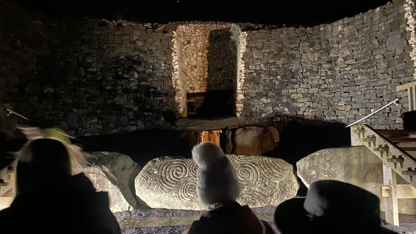 Crowds gather in Newgrange for the Winter Solstice