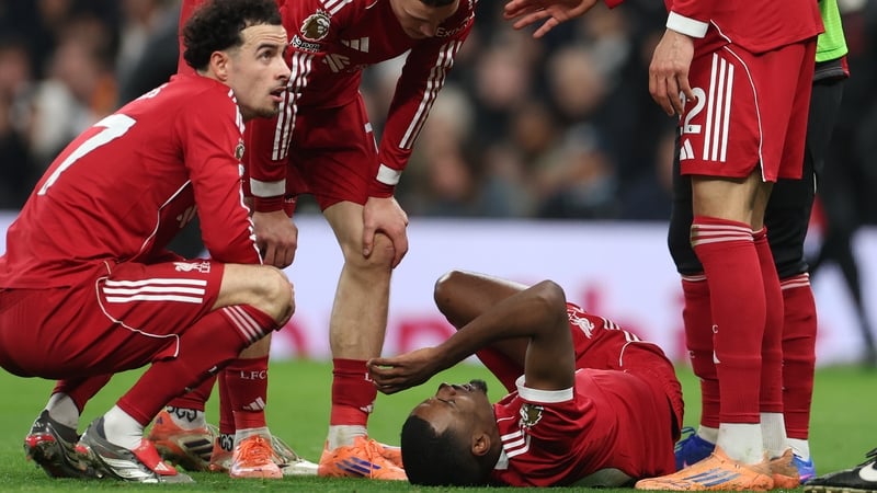 Alexander Isak was injured as he opened the scoring at Spurs