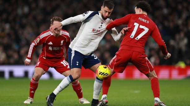 LONDON, ENGLAND - DECEMBER 20: during the Premier League match between Tottenham Hotspur and Liverpool at Tottenham Hotspur Stadium on December 20, 2025 in London, England. (Photo by Marc Atkins/Getty Images)