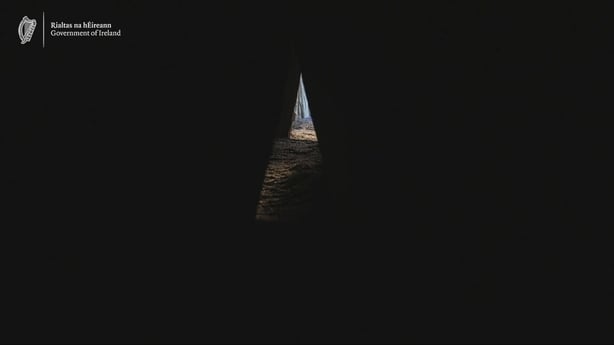 Inner chamber at Newgrange for Winter Solstice