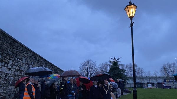 People gather in Shalom Park, in Cork for Hanukkah Evening Echo ritual