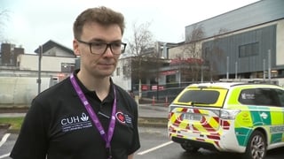 Emergency doctor at CUH said there is a steady stream of patients with flu-like symptoms