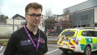 Emergency doctor at CUH said there is a steady stream of patients with flu-like symptoms