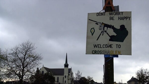 A Provisional IRA poster in Crossmaglen