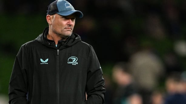 19 December 2025; Leinster senior coach Jacques Nienaber before the United Rugby Championship match between Leinster and Ulster at the Aviva Stadium in Dublin. Photo by Ramsey Cardy/Sportsfile
