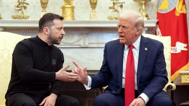 Donald Trump and Volodymyr Zelensky clash in the Oval Office