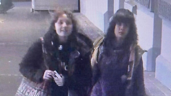 CCTV image of two missing people