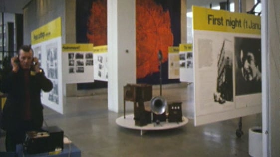 The 'Fifty Years of Irish Radio' exhibition in the Bank of Ireland on Dublin's Baggot Street in 197…
