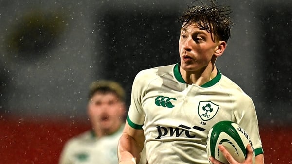 14 November 2025; Daniel Ryan of Ireland during the U20 Challenge Match between Ireland and South Africa at Virgin Media Park in Cork. Photo by Piaras Ó Mídheach/Sportsfile