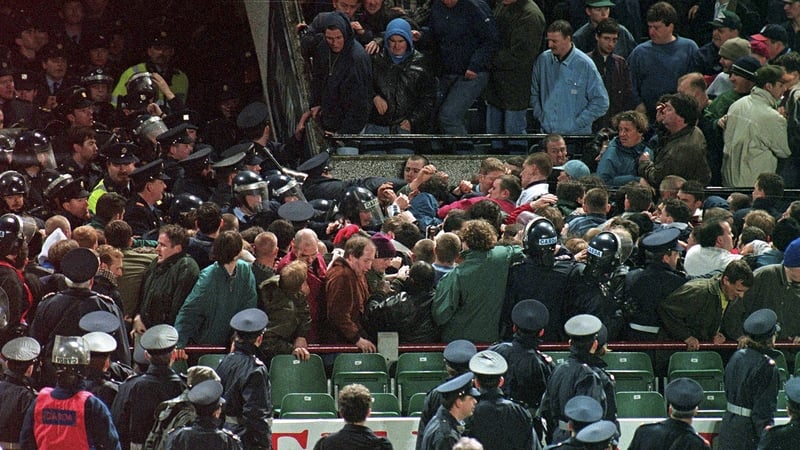 The Lansdowne Road riot in February 1995 led to significant security changes