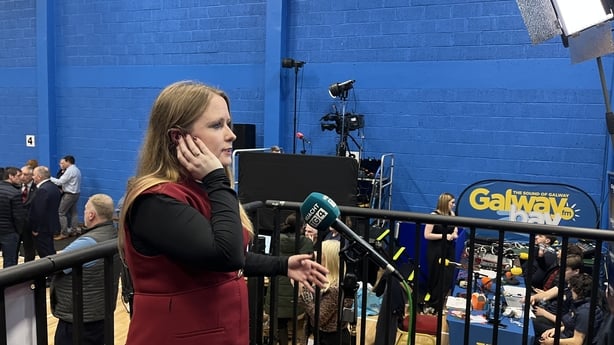 Sinn Féin's Mairead Farrell speaks to media after being elected
