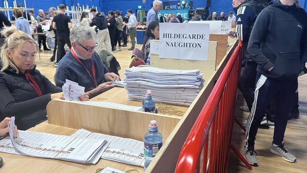 Ballots are counted in Galway West during the last General Election