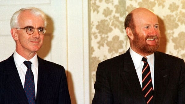 Harry Whelehan (R) with Eoghan Fitzsimons in 1994
