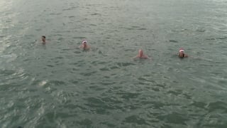 Christmas swims take place around the country