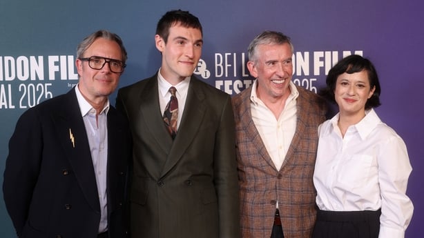 (L-R) Glenn Leyburn, Éanna Hardwicke, Steve Coogan, and Lisa Barros D'Sa at the UK Premiere of Saipan during the BFI London Film Festival at the Vue West End on 13 October, 2025