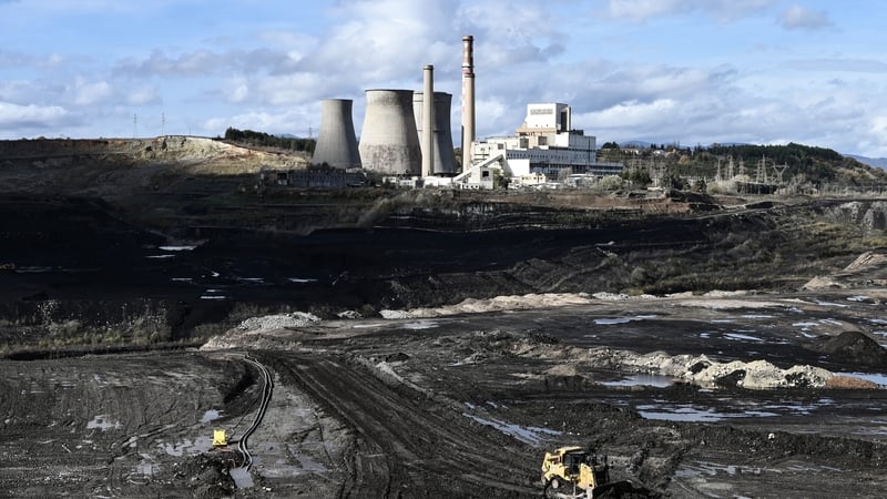 Excavation works at lignite-fired power plant near Ptolemaida
