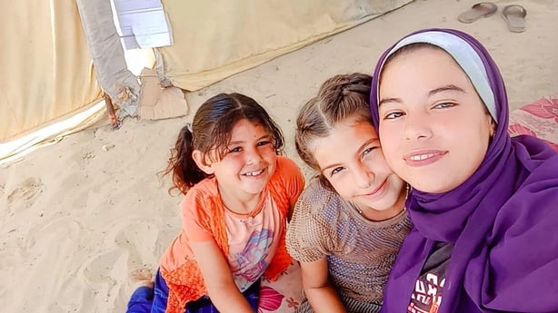 Ghada and her nieces Reema and Habiba