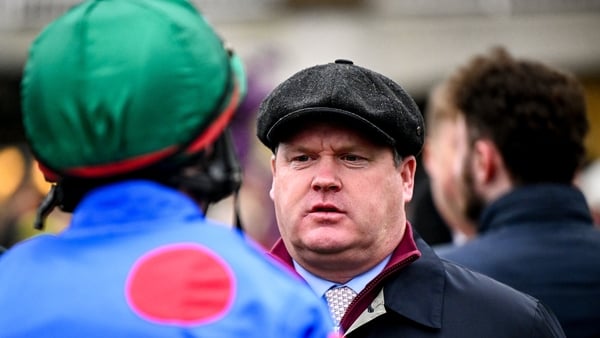 Trainer Gordon Elliott in the parade ring before the Irish Stallion Farms EBF Kerrymount Mares Hurdle