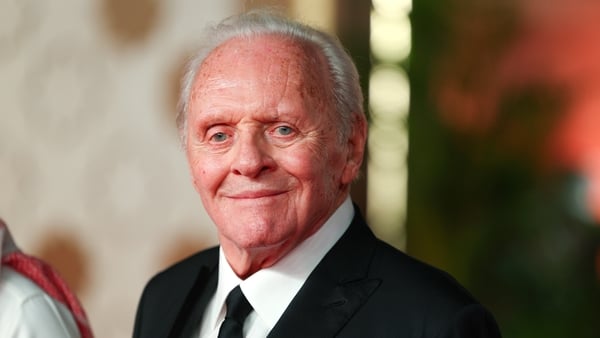 Anthony Hopkins pictured on the red carpet, 2025
